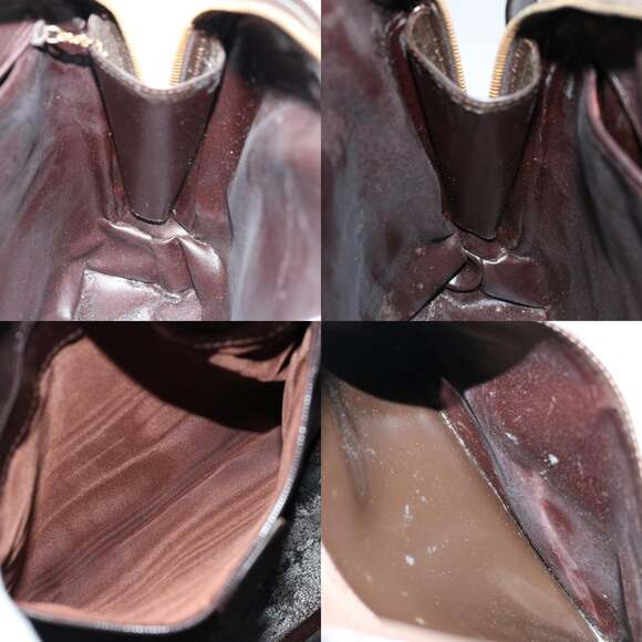 GUCCI Shoulder Bag Patent Leather Brown 001 3444 001 3444 - Picture 12 of 13